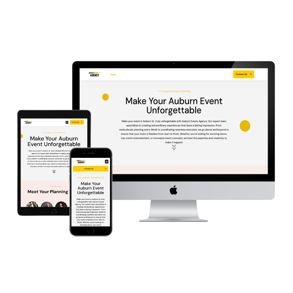 Web Design Gulf Shores Orange Beach Daphne Fairhope Mobile Auburn Events Agency